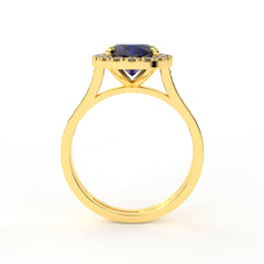 NATALI BLEU 18K GOLD ENGAGEMENT RING - MARCVS JOYEROS NATALI BLEU 18K GOLD ENGAGEMENT RING - MARCVS JOYEROS