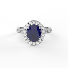 NATALI BLEU 18K GOLD ENGAGEMENT RING - MARCVS JOYEROS NATALI BLEU 18K GOLD ENGAGEMENT RING - MARCVS JOYEROS