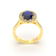 NATALI BLEU 18K GOLD ENGAGEMENT RING - MARCVS JOYEROS NATALI BLEU 18K GOLD ENGAGEMENT RING - MARCVS JOYEROS