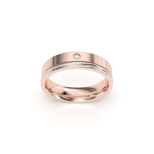 OMNIA WEDDING RINGS 18K ROSE GOLD - MARCVS JOYEROS