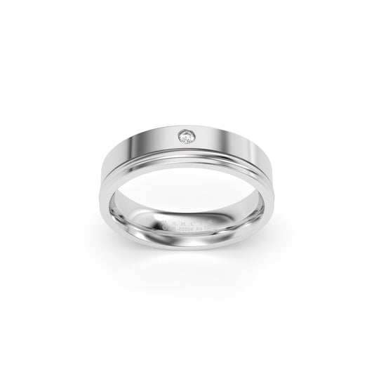OMNIA WEDDING RINGS 18K WHITE GOLD - MARCVS JOYEROS