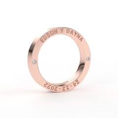 JOSIANE WEDDING RINGS 18K ROSE GOLD - MARCVS JOYEROS JOSIANE WEDDING RINGS 18K ROSE GOLD - MARCVS JOYEROS