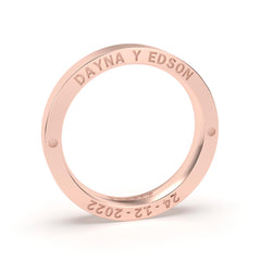 JOSIANE WEDDING RINGS 18K ROSE GOLD - MARCVS JOYEROS JOSIANE WEDDING RINGS 18K ROSE GOLD - MARCVS JOYEROS