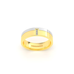 PHOEBE WEDDING RINGS 18K YELLOW AND WHITE GOLD - MARCVS JOYEROS PHOEBE WEDDING RINGS 18K YELLOW AND WHITE GOLD - MARCVS JOYEROS