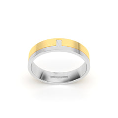 PHOEBE WEDDING RINGS 18K YELLOW AND WHITE GOLD - MARCVS JOYEROS PHOEBE WEDDING RINGS 18K YELLOW AND WHITE GOLD - MARCVS JOYEROS
