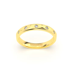 JOSIANE WEDDING RINGS 18K YELLOW GOLD - MARCVS JOYEROS JOSIANE WEDDING RINGS 18K YELLOW GOLD - MARCVS JOYEROS
