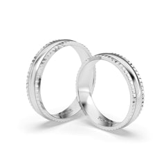 JOSIANE WEDDING RINGS 18K YELLOW GOLD - MARCVS JOYEROS JOSIANE WEDDING RINGS 18K YELLOW GOLD - MARCVS JOYEROS