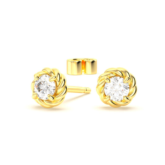 SHANTAL ARETES ORO 18K - MARCVS JOYEROS