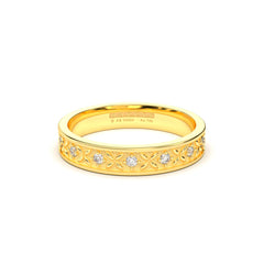 JOSIANE WEDDING RINGS 18K YELLOW GOLD - MARCVS JOYEROS JOSIANE WEDDING RINGS 18K YELLOW GOLD - MARCVS JOYEROS