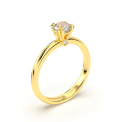 YAELLE 18K GOLD ENGAGEMENT RING - MARCVS JOYEROS YAELLE 18K GOLD ENGAGEMENT RING - MARCVS JOYEROS