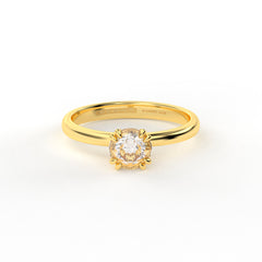 YAELLE 18K GOLD ENGAGEMENT RING - MARCVS JOYEROS YAELLE 18K GOLD ENGAGEMENT RING - MARCVS JOYEROS