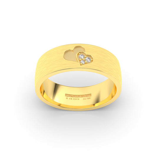 YANNICK WEDDING RINGS 18K YELLOW GOLD - MARCVS JOYEROS