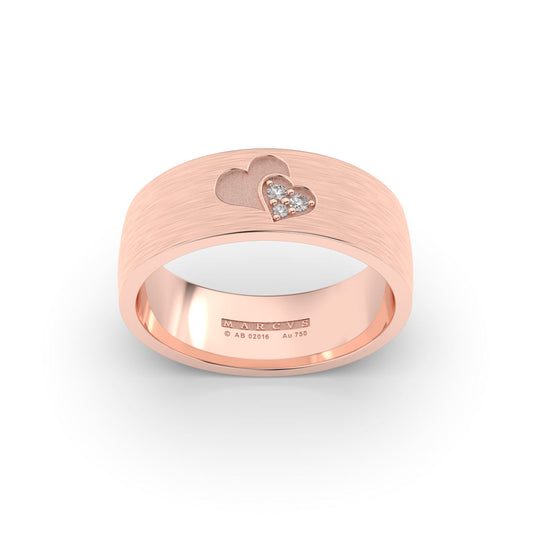 YANNICK WEDDING RINGS 18K ROSE GOLD - MARCVS JOYEROS