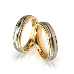 CLEO WEDDING RINGS 2 COLORS 18K GOLD - MARCVS JOYEROS