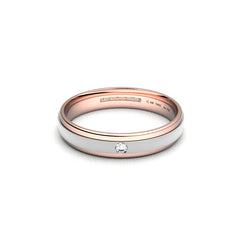 ALIZÉE DUO ANILLOS DE BODA ORO ROSA 18K - MARCVS JOYEROS