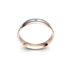 ALIZÉE DUO WEDDING RINGS 18K ROSE GOLD - MARCVS JOYEROS