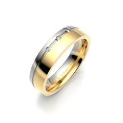 PIERRE WEDDING RINGS 18K YELLOW GOLD - MARCVS JOYEROS