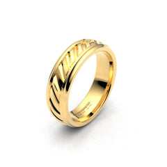 AINARA ANILLOS DE BODA ORO AMARILLO 18K - MARCVS JOYEROS