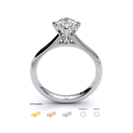ADARA ANILLO DE COMPROMISO ORO 18K - MARCVS JOYEROS