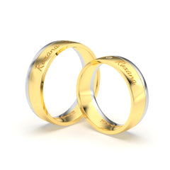 MOUNE WEDDING RINGS 18K YELLOW GOLD - MARCVS JOYEROS