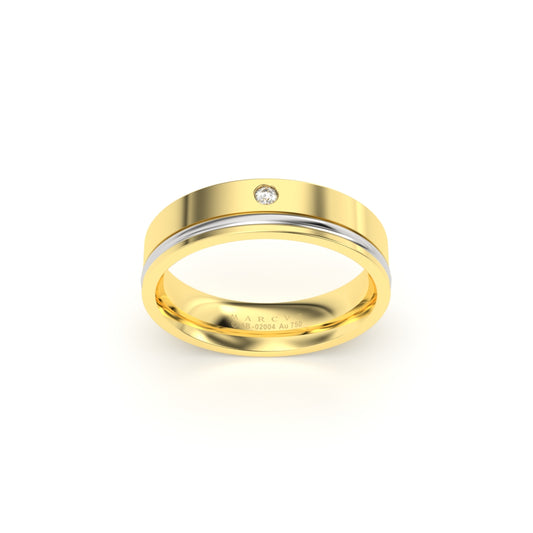 OMNIA WEDDING RINGS 18K YELLOW GOLD - MARCVS JOYEROS